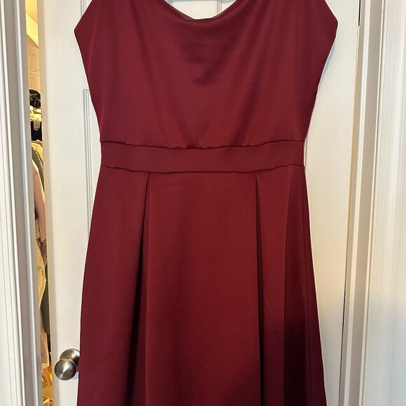 Boohoo Plus Off The Shoulder Wrap Midi Dress 22 - Picture 3 of 8